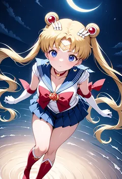 温泉浴池中，和水手水星，水手火星之间的做爱~又将高悬九天之上的月之神女拉下凡尘~